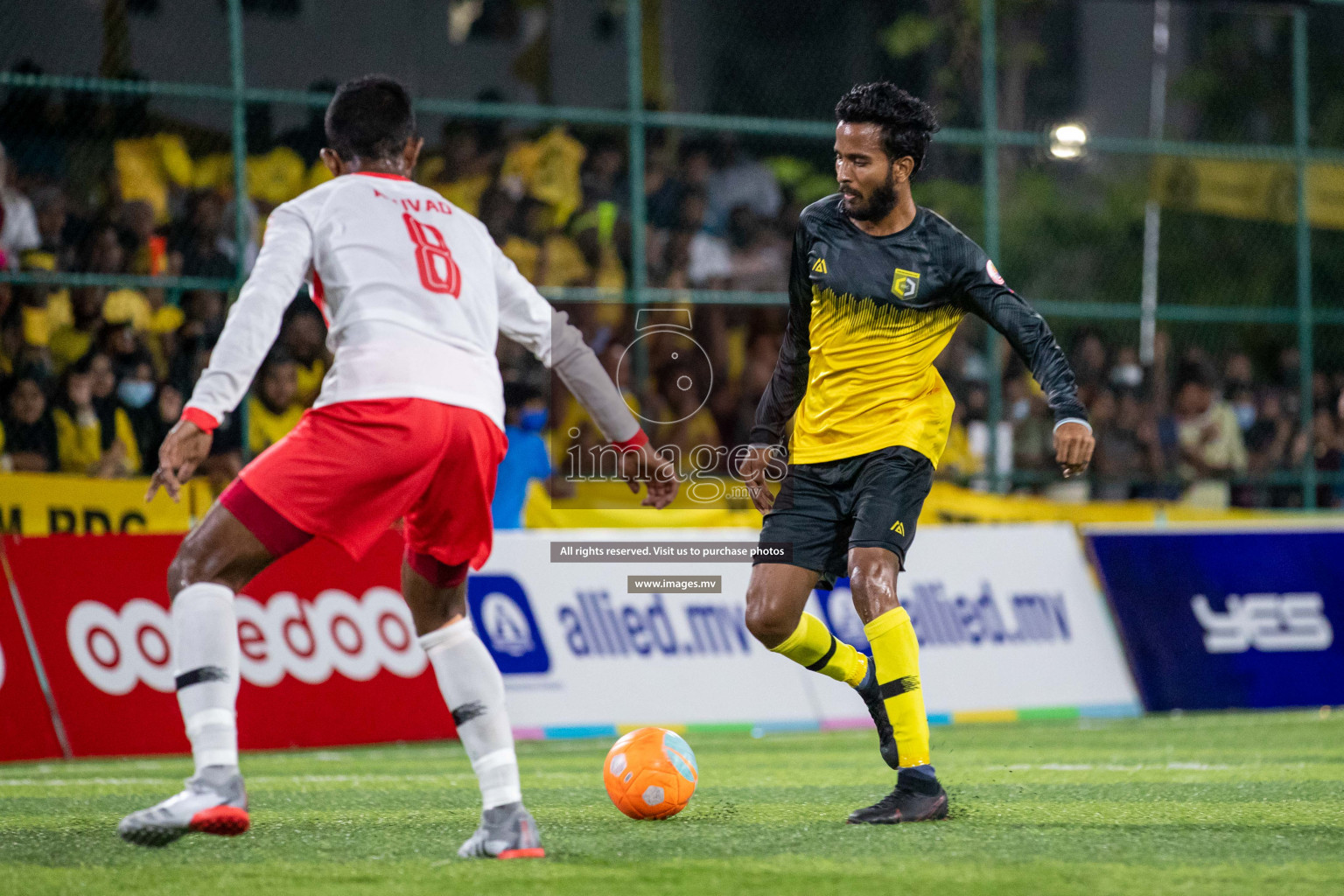 Team FSM Vs Prisons Club in the Semi Finals of Club Maldives 2021 held in Hulhumale, Maldives on 15 December 2021. Photos: Shuu Abdul Sattar / images.mv