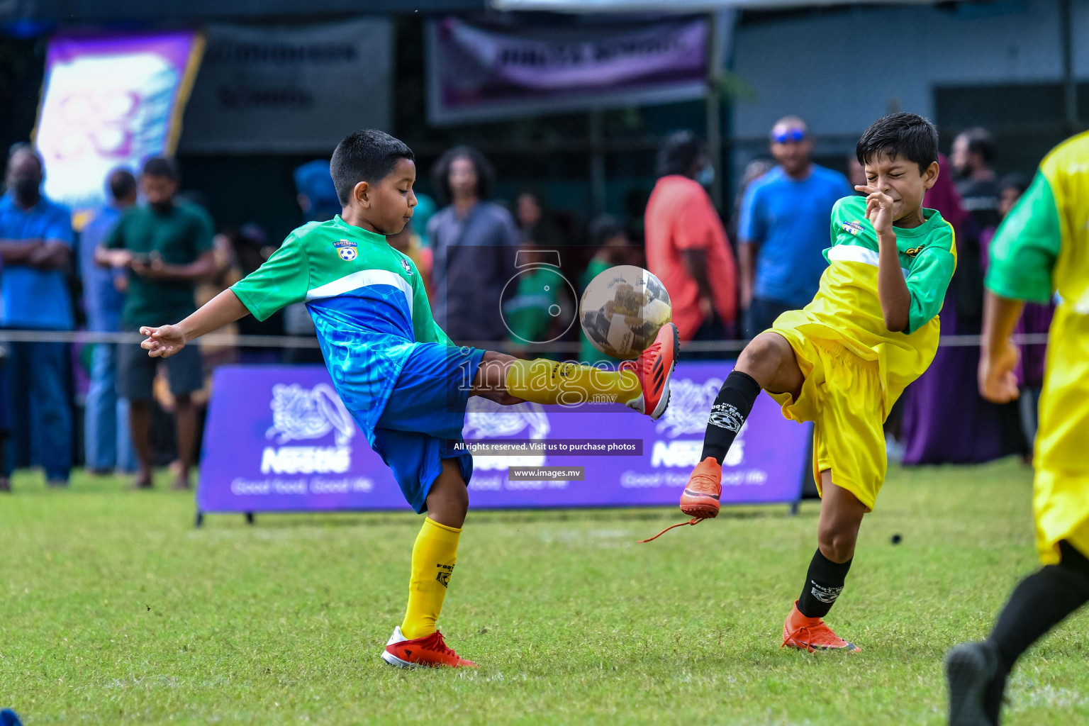 Day 1 of Milo Kids Football Fiesta 2022 was held in Male', Maldives on 19th October 2022. Photos: Nausham Waheed/ images.mv