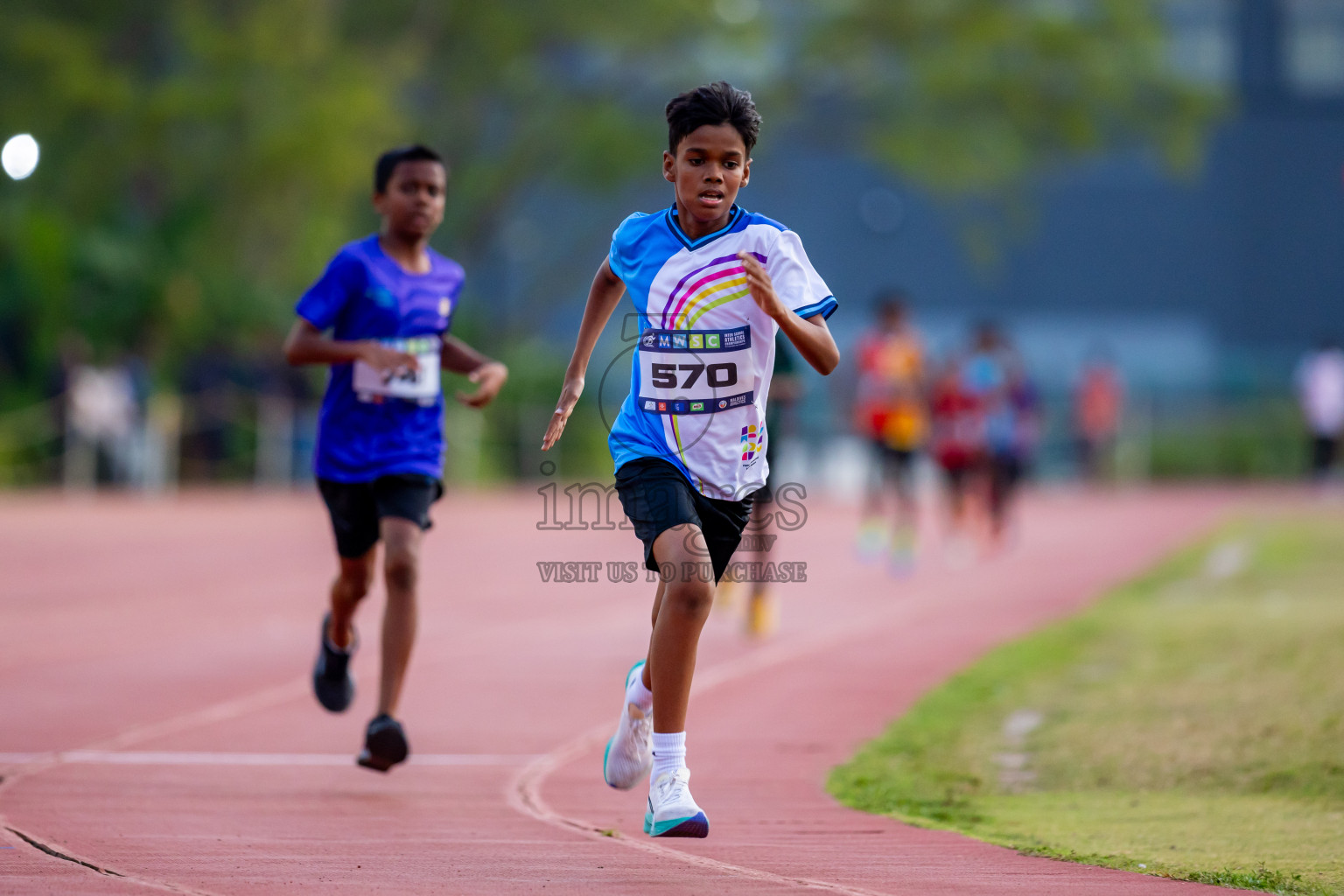 Day 5 of MWSC Interschool Athletics Championships 2024 held in Hulhumale Running Track, Hulhumale, Maldives on Wednesday, 13th November 2024. Photos by: Nausham Waheed / Images.mv