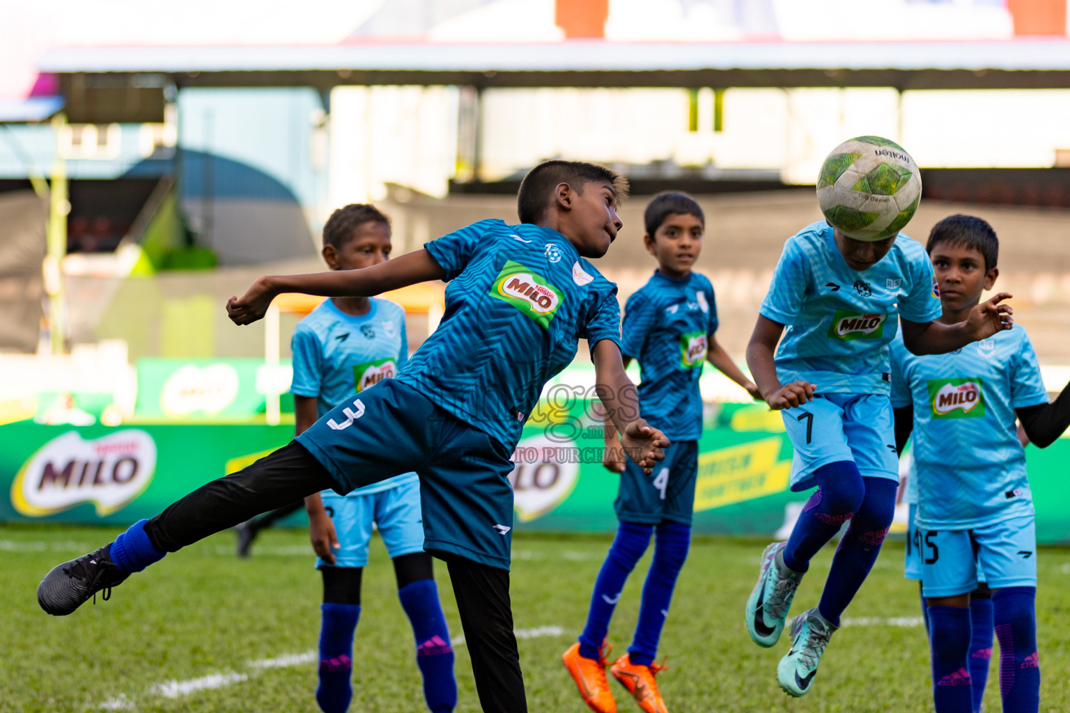 Day 2 of MILO Kids Football Fiesta was held at National Stadium in Male', Maldives on Saturday, 24th February 2024.