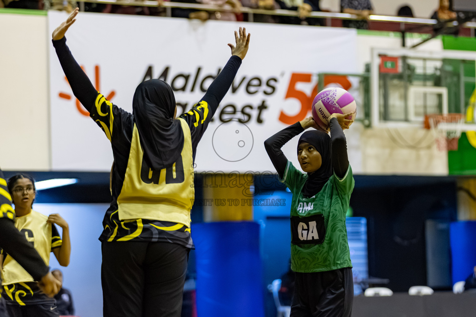 Day 8 of 26th Inter-School Netball Tournament 2025 was held in Social Center Indoor Hall on Sunday, 26th October 2025. Photos: Hassan Simah / images.mv