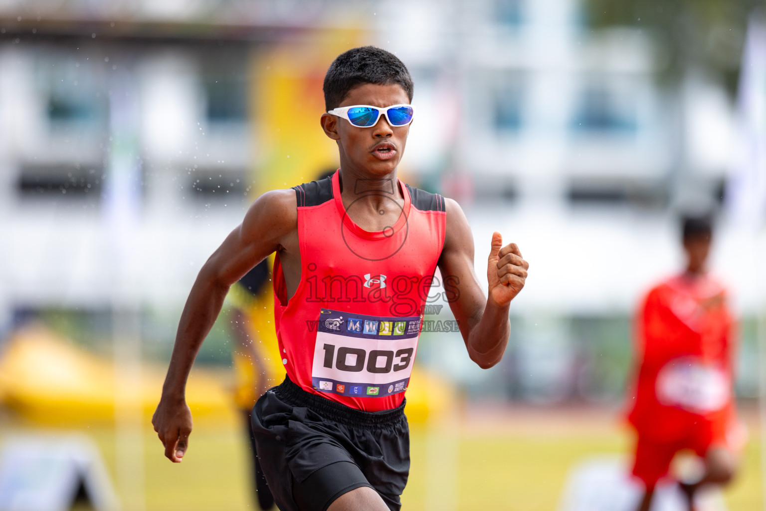 Day 1 of MWSC Interschool Athletics Championships 2024 held in Hulhumale Running Track, Hulhumale, Maldives on Saturday, 9th November 2024. 
Photos by: Ismail Thoriq / images.mv