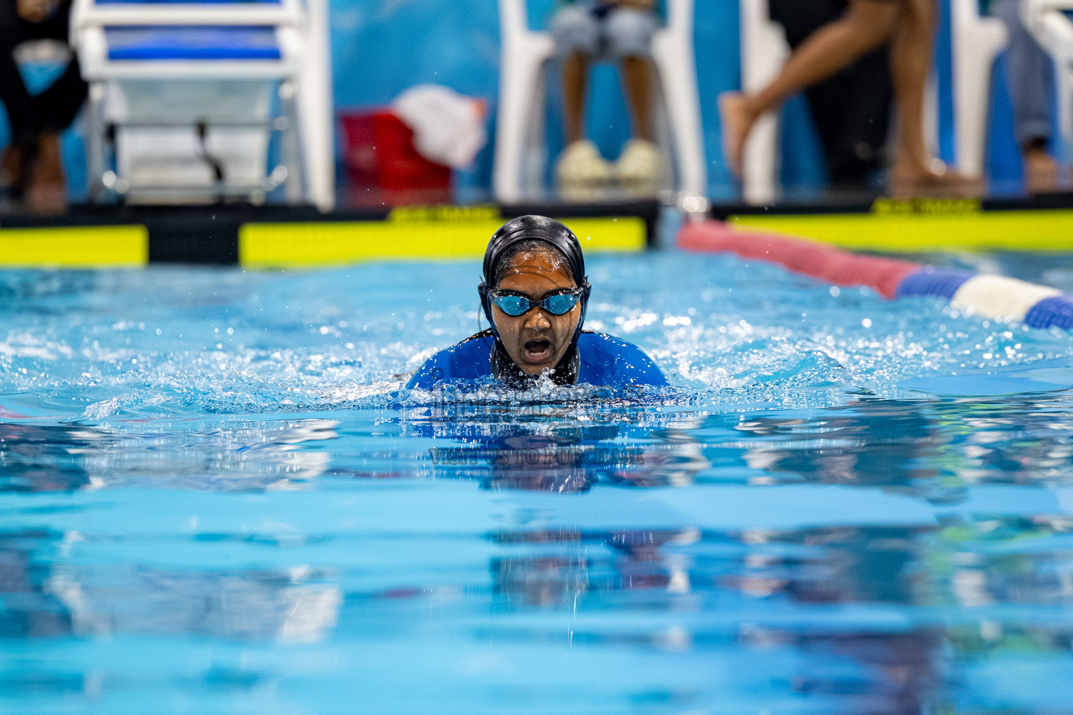 Day 5 of BML 21st Interschool Swimming Competition 2025 was held in Hulhumale' Swimming Pool, Hulhumale', Maldives on Wednesday, 15th October 2025. 
Photos: Hassan Simah / images.mv