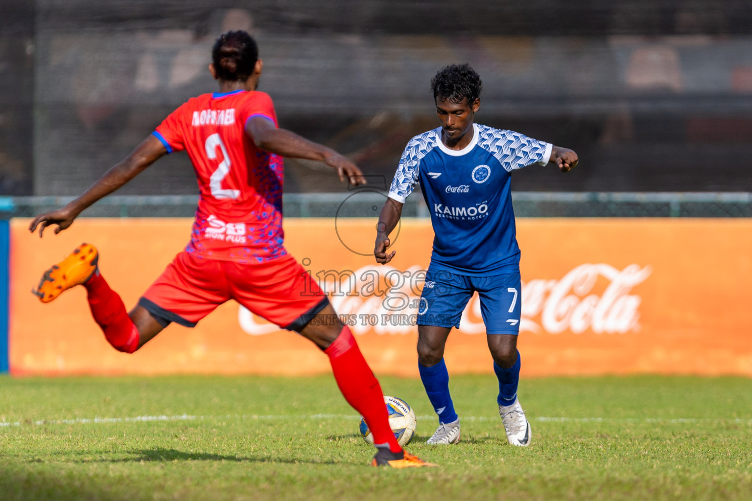 New Radiant SC vs Club PK in the Quarter Final of Second Division 2023 in Male' Maldives on Tuesday, 6th February 2023. Photos: Nausham Waheed / images.mv