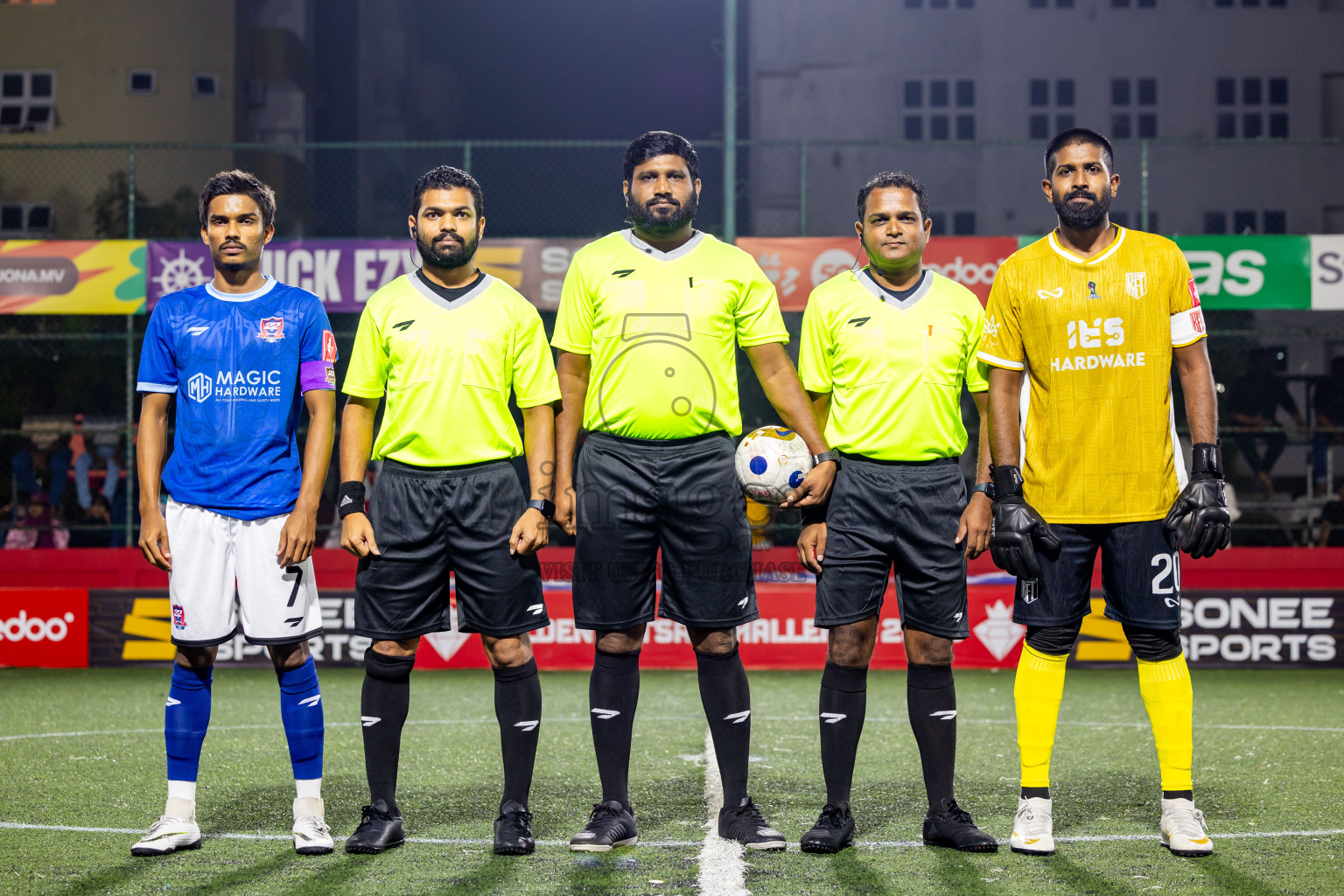 HA Kelaa vs HA Hoarafushi in Day 13 of Golden Futsal Challenge 2025 was held on Friday, 17th January 2025, in Hulhumale', Maldives. Photos: Nausham Waheed / images.mv