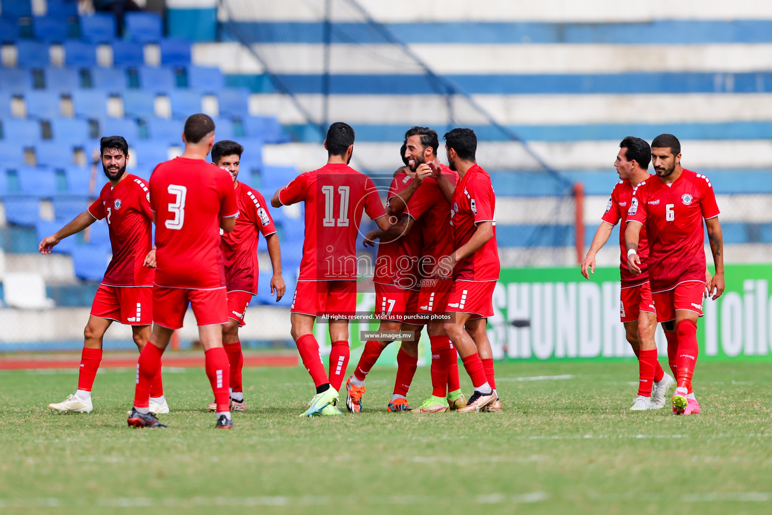 Lebanon vs Maldives in SAFF Championship 2023 held in Sree Kanteerava Stadium, Bengaluru, India, on Tuesday, 28th June 2023. Photos: Nausham Waheed, Hassan Simah / images.mv