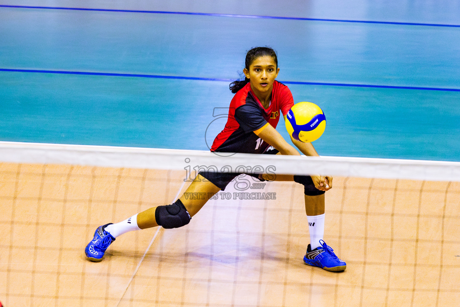 Kyrgyzstan vs Sri Lanka in Final of CAVA U20 Woman's Volleyball Championship 2024 was held in Social Center, Male', Maldives on 23rd July 2024. Photos: Nausham Waheed / images.mv