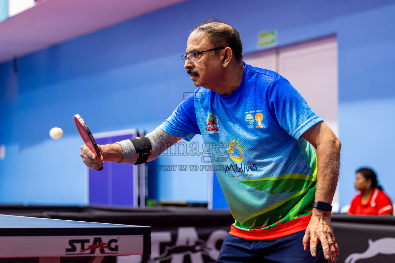 Day 2 of 1st Thoddoo Masters Table Tennis Tournament was held on Friday, 22nd August 2025 in AA Thoddoo, Maldives. Photos: Nausham Waheed / images.mv