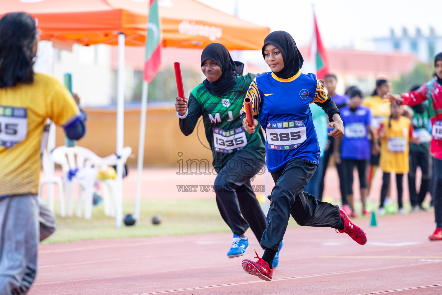 Day 5 of MWSC Interschool Athletics Championships 2024 held in Hulhumale Running Track, Hulhumale, Maldives on Wednesday, 13th November 2024. Photos by: Ismail Thoriq / Images.mv