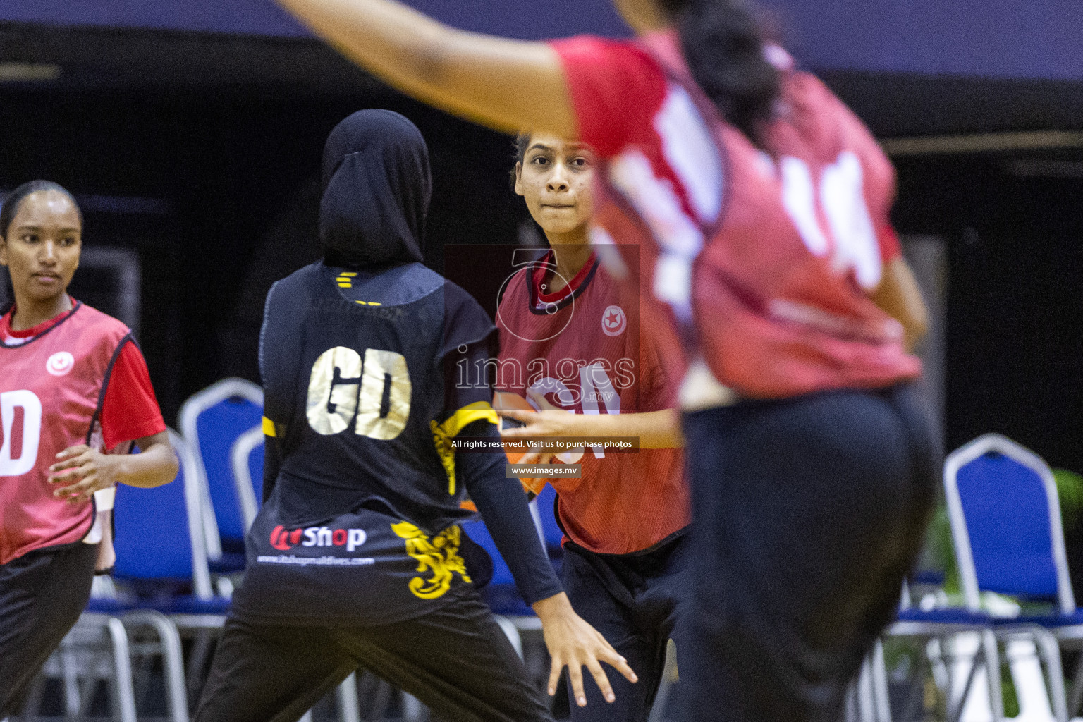 Day6 of 24th Interschool Netball Tournament 2023 was held in Social Center, Male', Maldives on 1st November 2023. Photos: Nausham Waheed / images.mv