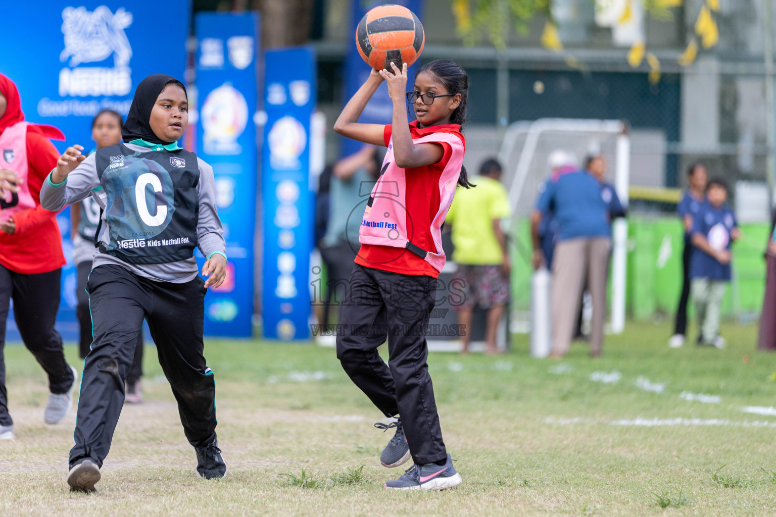 Day 3 of Nestle' Kids Netball Fiesta 2023 held in Henveyru Stadium, Male', Maldives on Saturday, 2nd December 2023. Photos by Nausham Waheed / Images.mv