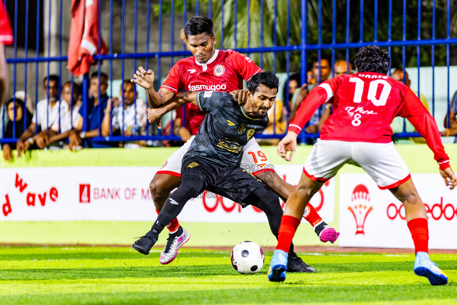 Afro FC vs CC Sports Club in Day 3 of Eydhafushi Futsal Cup 2024 was held on Wednesday, 10th April 2024, in B Eydhafushi, Maldives Photos: Nausham Waheed / images.mv