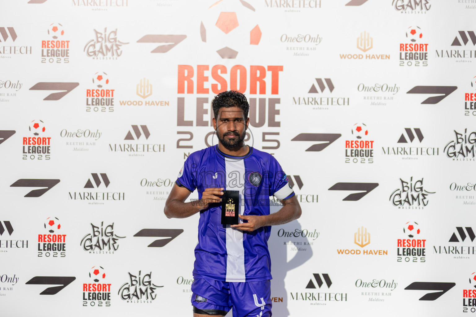 Oaga vs Oblu Experience in Resort League 2025 (North Male Zone) day 10 was held on Friday, 12th September 2025 in One And Only Reethi Rah Maldives Resort, Photos: Areef Adam / images.mv