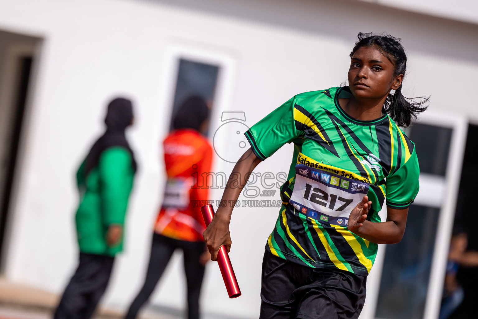 Day 6 of MWSC Interschool Athletics Championships 2024 held in Hulhumale Running Track, Hulhumale, Maldives on Thursday, 14th November 2024. Photos by: Ismail Thoriq / Images.mv