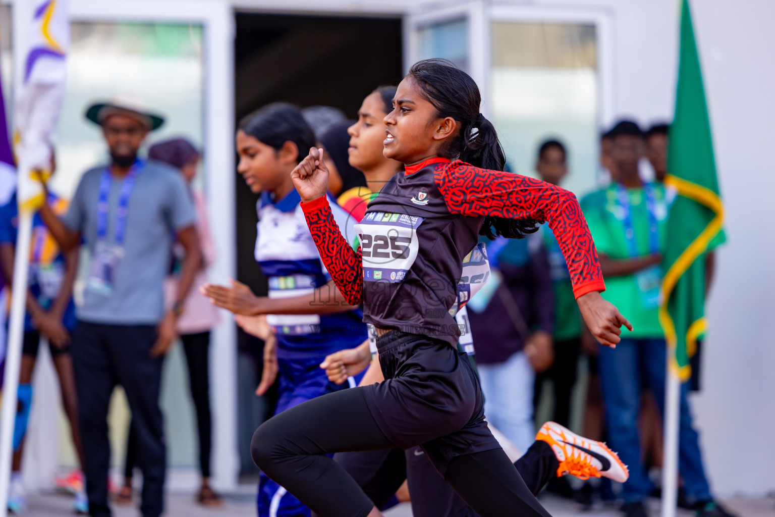 Day 3 of MWSC Interschool Athletics Championships 2024 held in Hulhumale Running Track, Hulhumale, Maldives on Monday, 11th November 2024. Photos by: Nausham Waheed / Images.mv