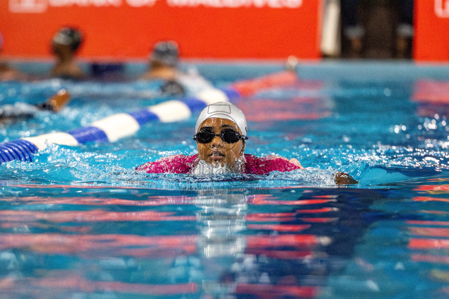 Day 5 of National Swimming Competition 2024 held in Hulhumale', Maldives on Tuesday, 17th December 2024. Photos: Hassan Simah / images.mv