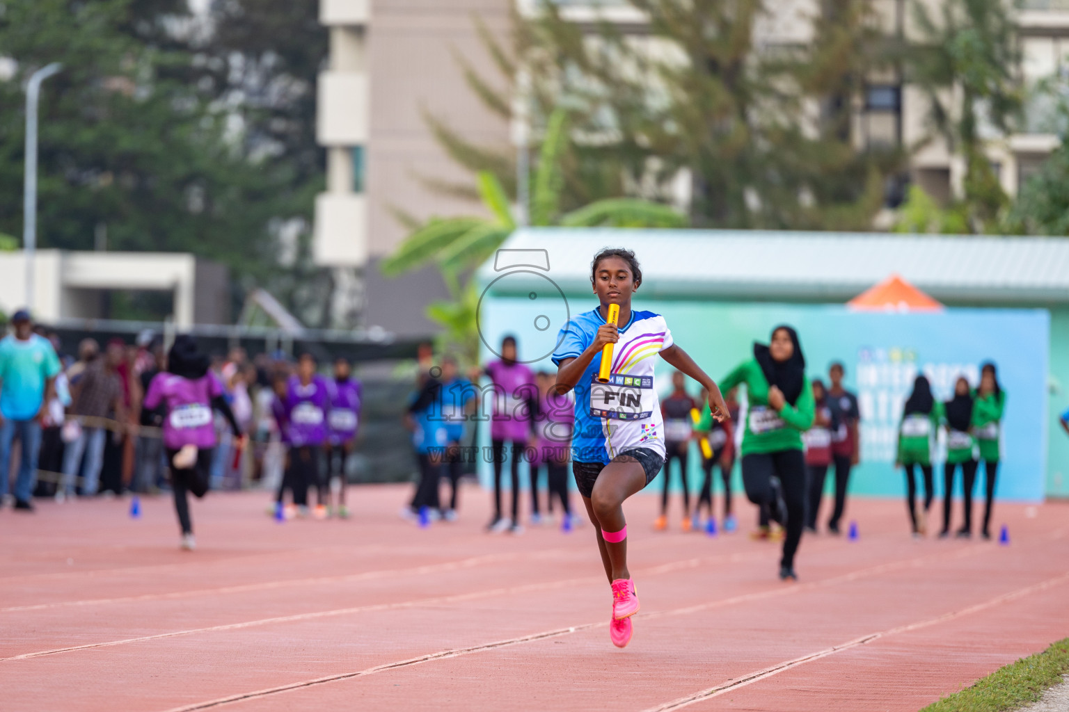 Day 5 of MWSC Interschool Athletics Championships 2024 held in Hulhumale Running Track, Hulhumale, Maldives on Wednesday, 13th November 2024. Photos by: Ismail Thoriq / Images.mv