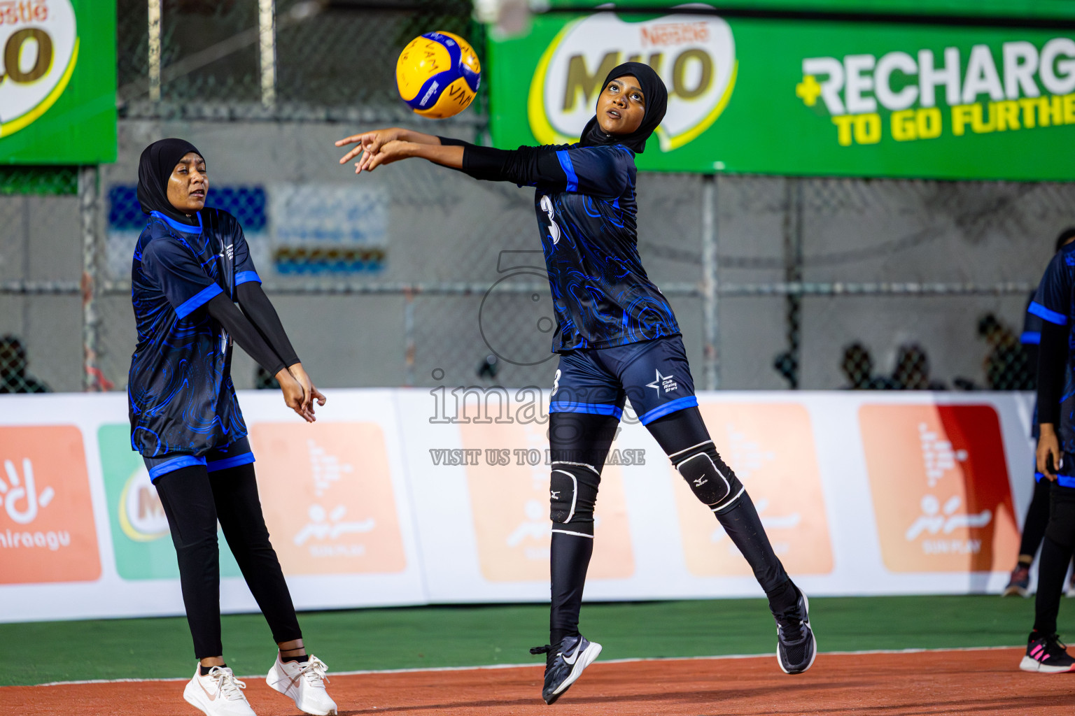 Raajje Volley Club vs Club Rising Star Academy in Milo National Junior Volleyball Championship 2025 Day 4 was held on Tuesday, 25th November 2025 at Ekuveni Turf Court Male', Maldives. Photos: Nausham Waheed / images.mv