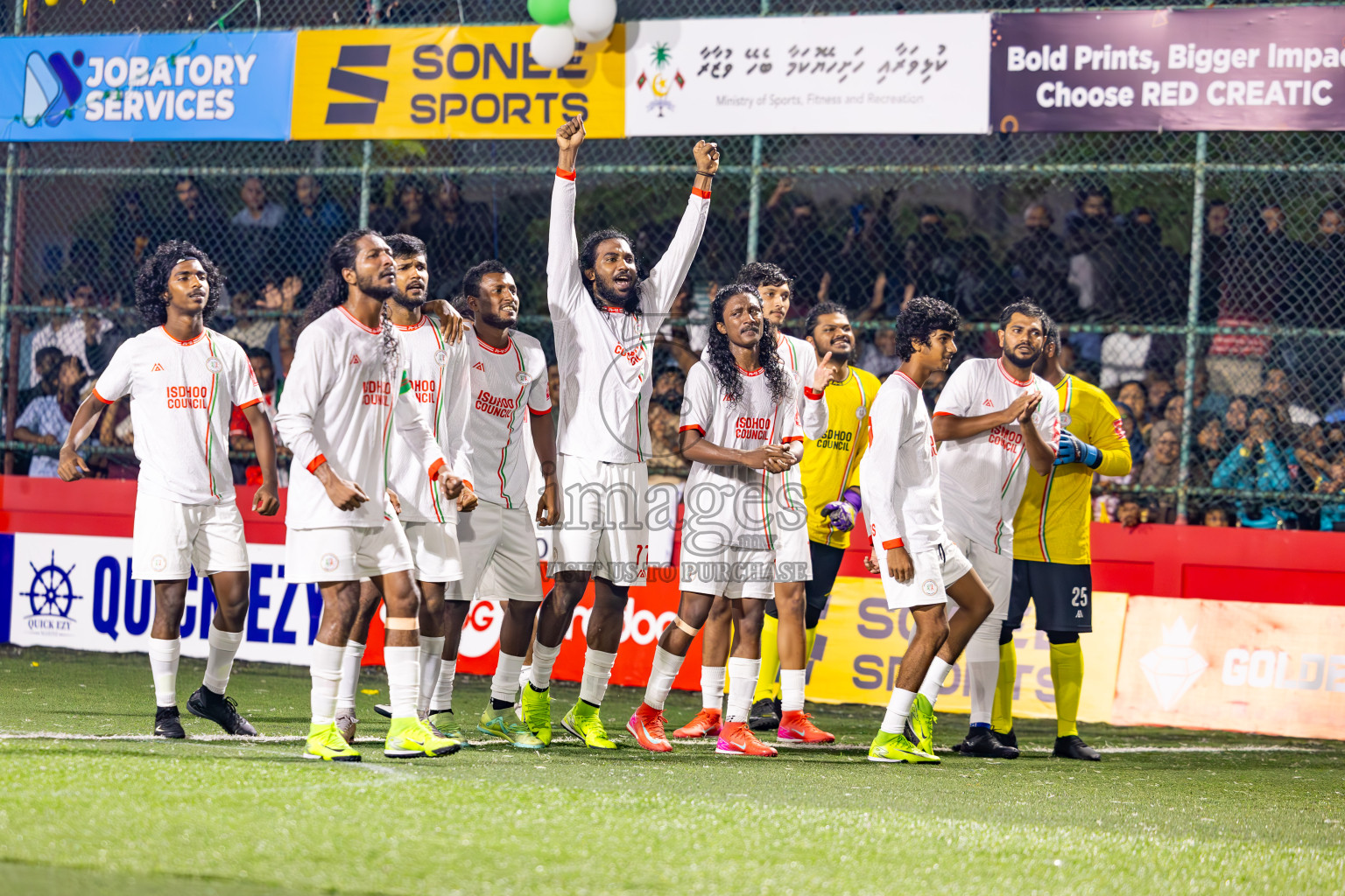 L Gan vs L Isdhoo in Laamu Atoll Finals Day 26 of Golden Futsal Challenge 2025 was held on Thursday , 30th January 2025, in Hulhumale', Maldives. Photos: Ismail Thoriq / images.mv