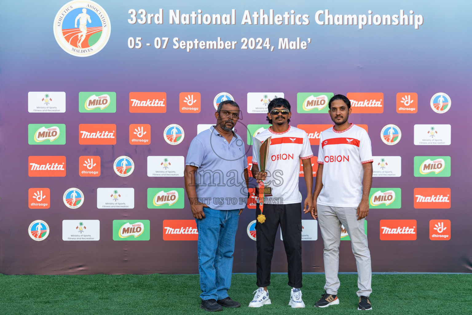 Day 3 of 33rd National Athletics Championship was held in Ekuveni Track at Male', Maldives on Saturday, 7th September 2024. Photos: Hassan Simah / images.mv