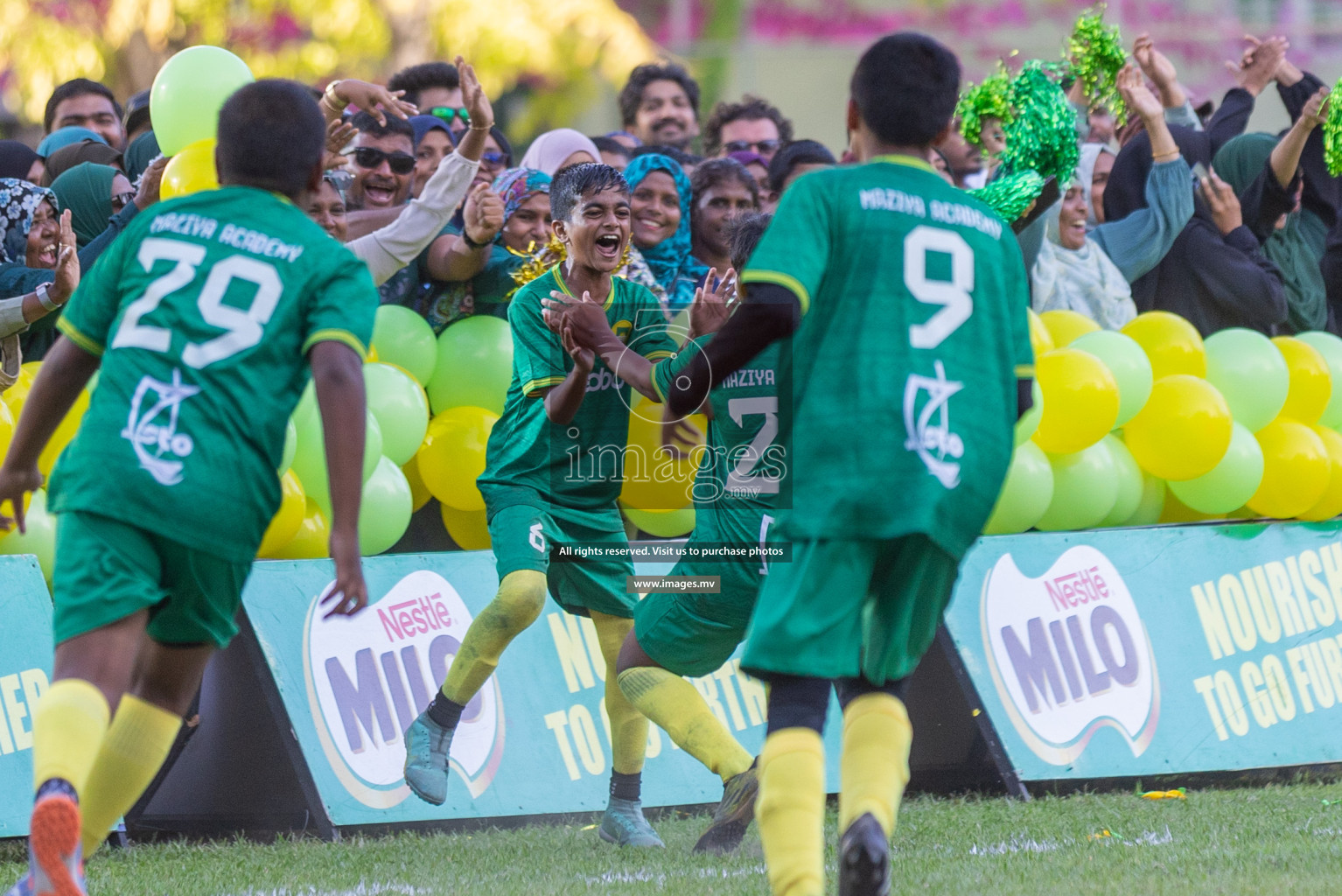 Day 2 of MILO Academy Championship 2023 (U12) was held in Henveiru Football Grounds, Male', Maldives, on Saturday, 19th August 2023. Photos: Shuu / images.mv