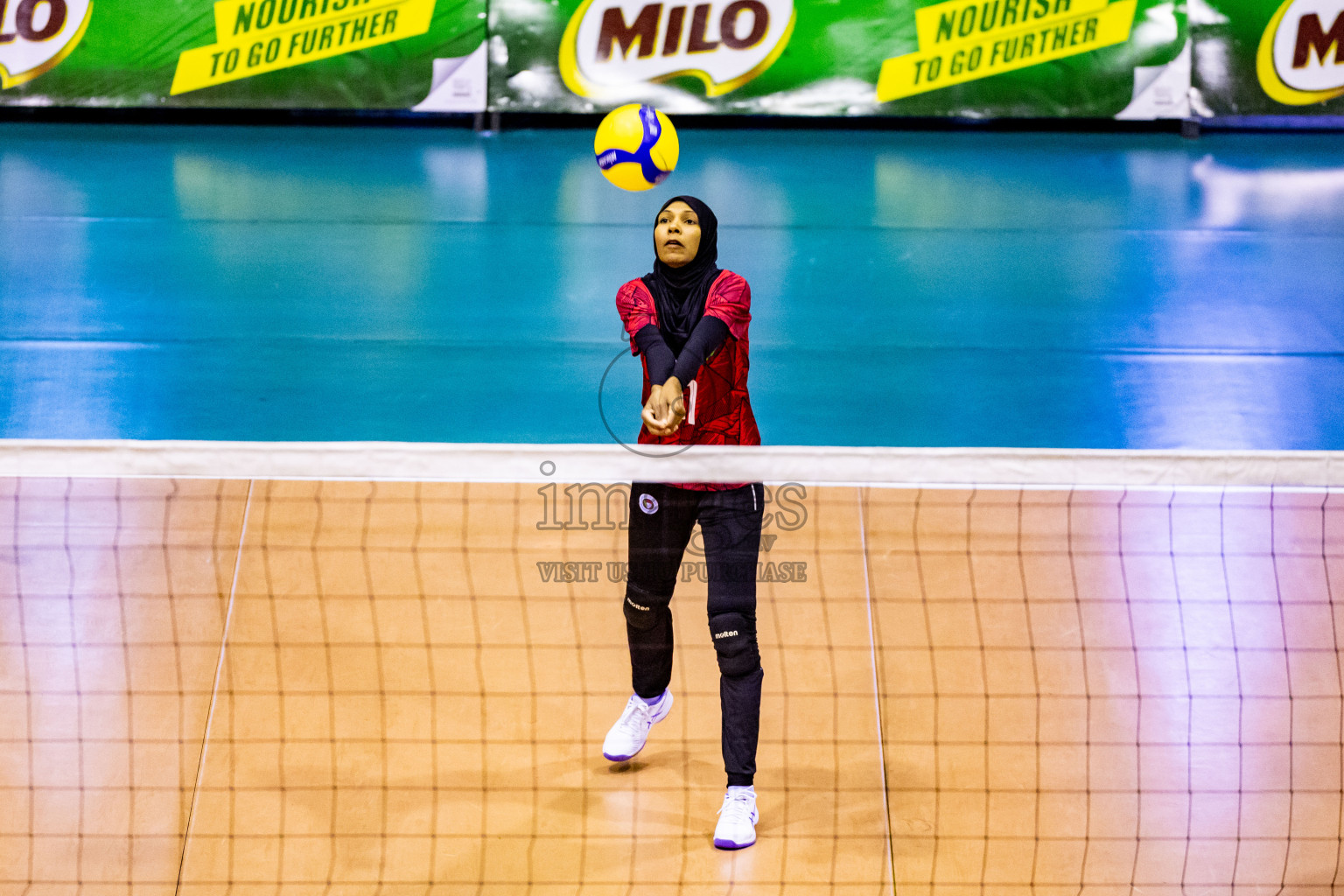 Semi Final of Women's Division of Milo VAM Cup 2024 held in Male', Maldives on Friday, 12th July 2024 at Social Center Indoor Hall Photos By: Nausham Waheed / images.mv