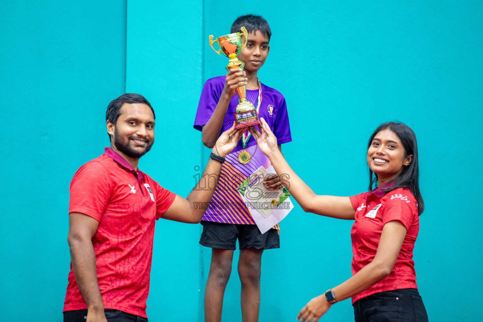 Senior Finals and Awarding ceremony of Interschool Table Tennis Tournament 2024 was held in Male' TT Hall, Male', Maldives on Saturday, 10th August 2024.
Photos: Ismail Thoriq / images.mv