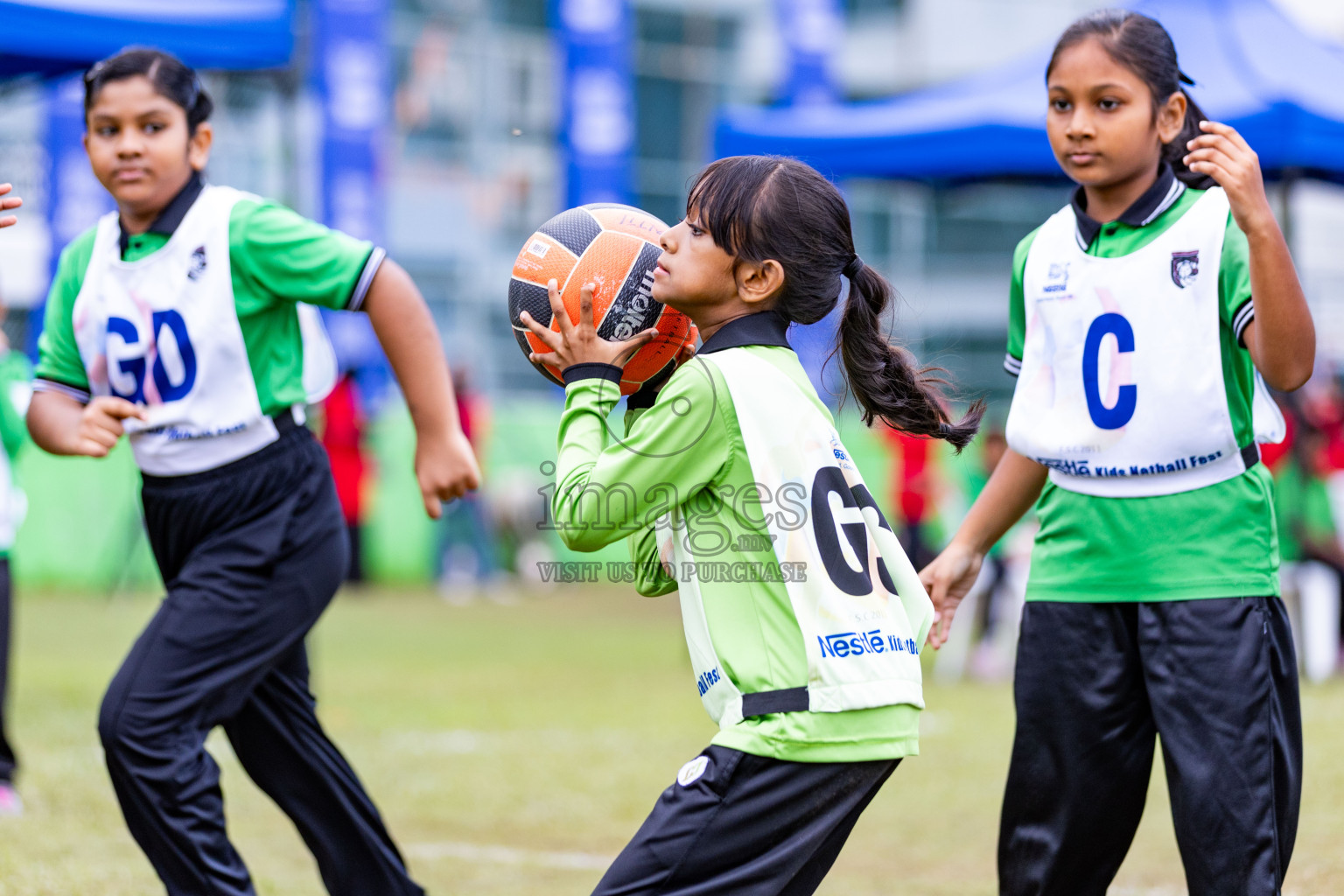 Day 3 of Nestle' Kids Netball Fiesta 2023 held in Henveyru Stadium, Male', Maldives on Saturday, 2nd December 2023. Photos by Nausham Waheed / Images.mv