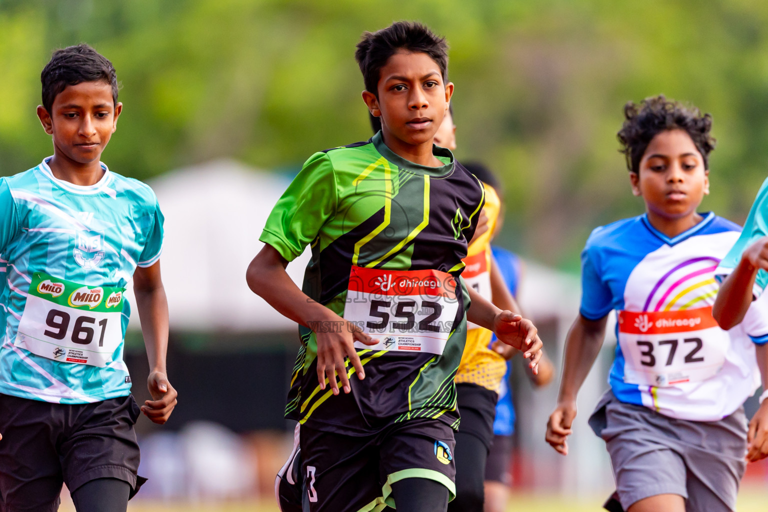 Day 5 of Inter-school Athletics Championship 2025 held in Ekuveni Synthetic Track, Male', Maldives on Saturday, 11th October 2025. Photos by: Nausham Waheed / Images.mv