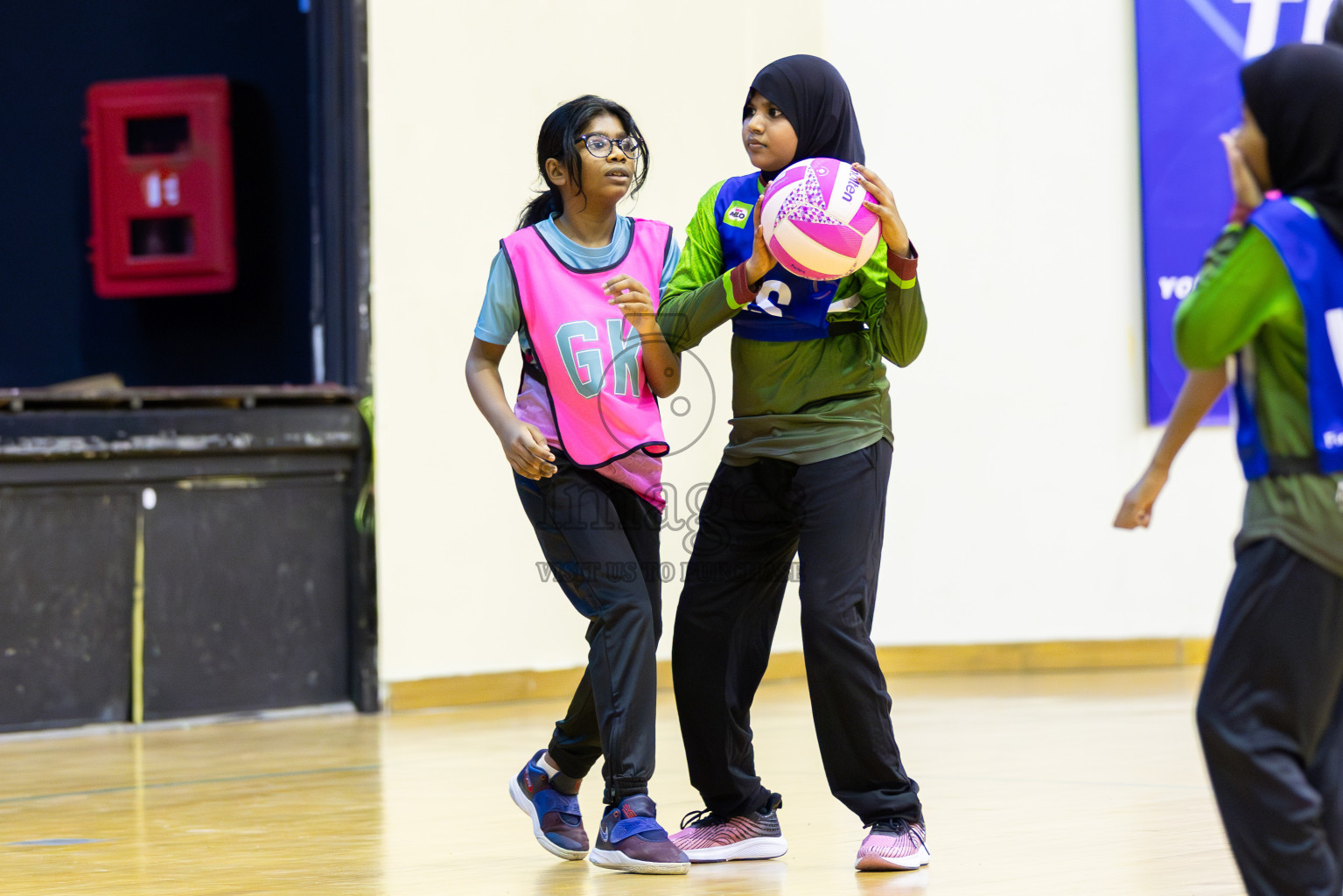 NETGEN A vs FIONTI Sports Academy (U11) in Day 1 of 3rd Junior Championship - Netball association of Maldives, held at Social Center on 19th January 2025 . Photos by Shuu Abdul Sattar