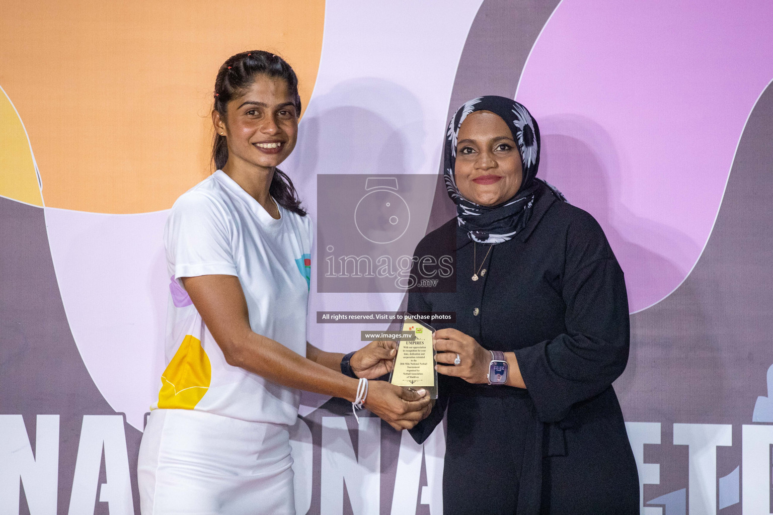 Final of 20th Milo National Netball Tournament 2023, held in Synthetic Netball Court, Male', Maldives on 11th June 2023 Photos: Nausham Waheed/ Images.mv