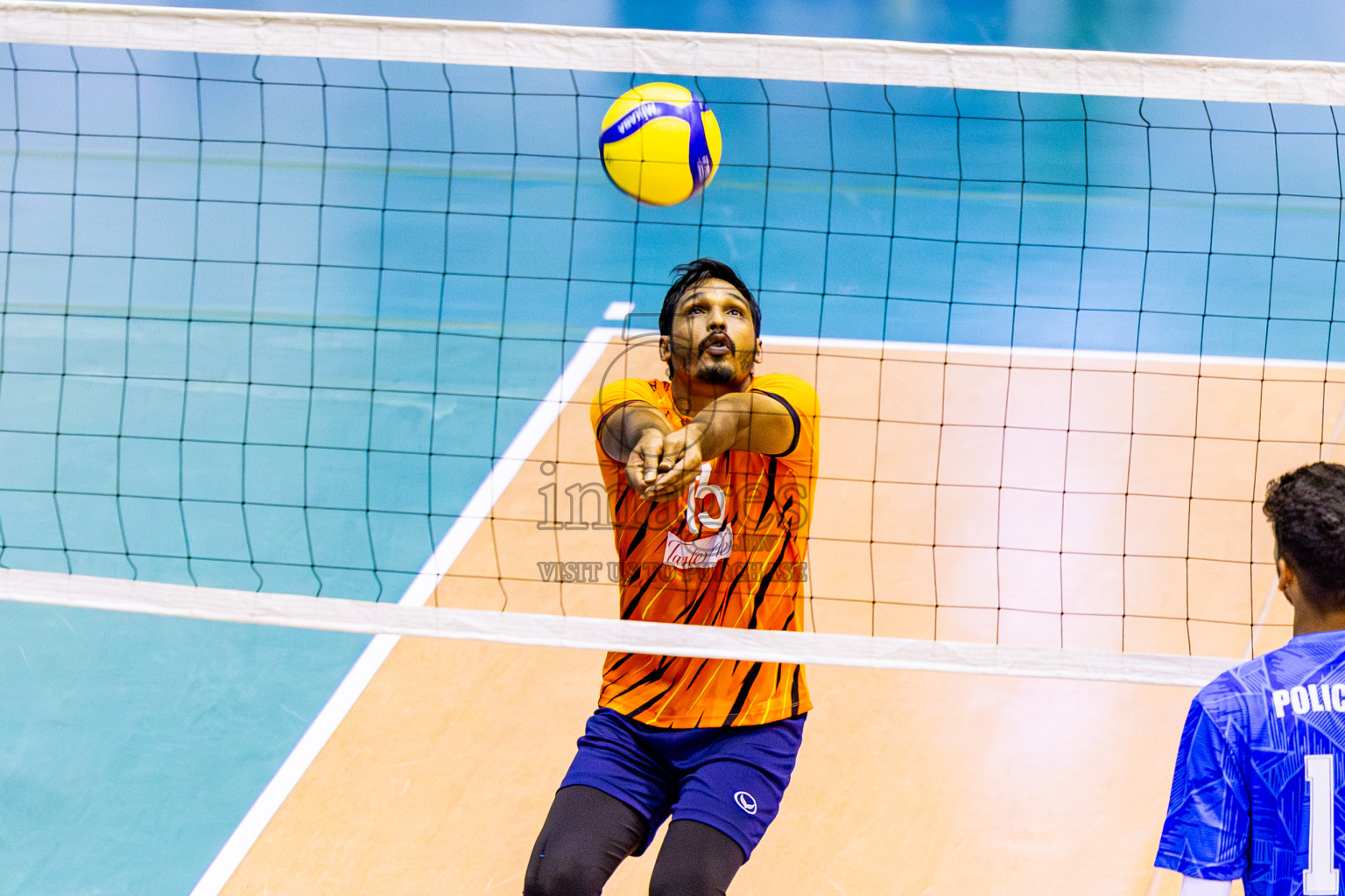 Sports Club City vs Police Club in Day 3 of MILO VAM Cup 2024 Men's Division was held in Social Center Indoor Hall on Wednesday, 30th October 2024. Photos: Nausham Waheed / images.mv