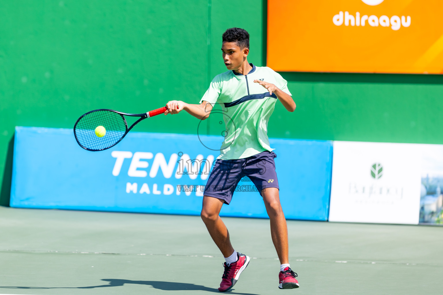 Day 8 of ATF Maldives Junior Open Tennis was held in Male' Tennis Court, Male', Maldives on Thursday, 19th December 2024. Photos: Nausham Waheed/ images.mv