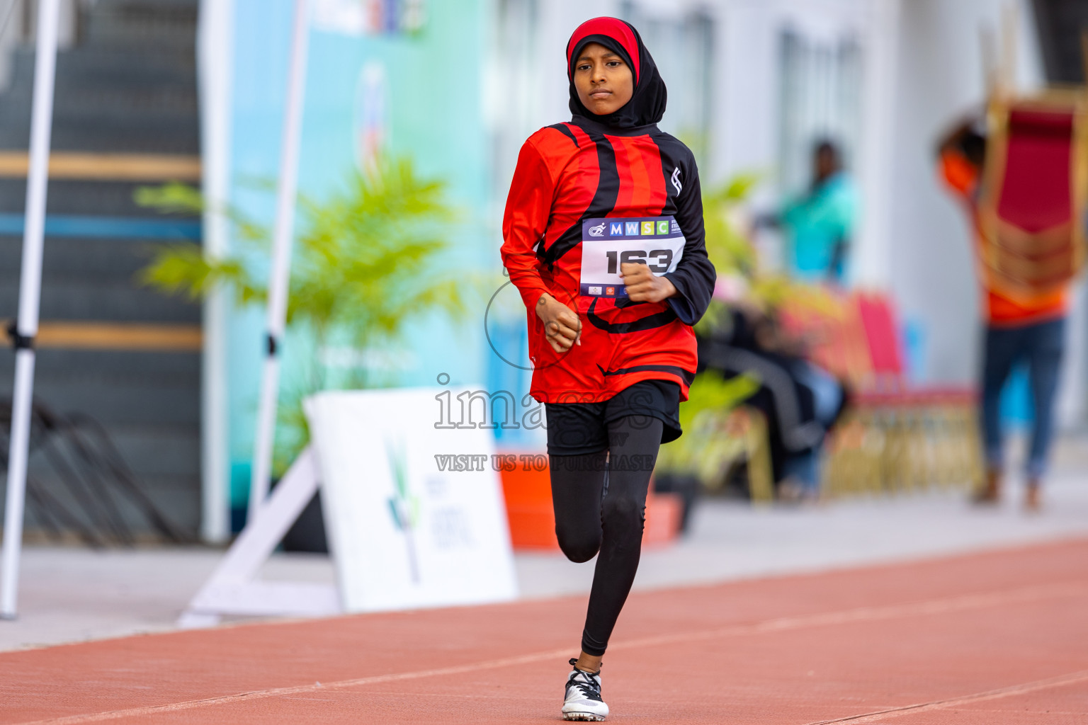 Day 2 of MWSC Interschool Athletics Championships 2024 held in Hulhumale Running Track, Hulhumale, Maldives on Sunday, 10th November 2024. Photos by: Ismail Thoriq / Images.mv