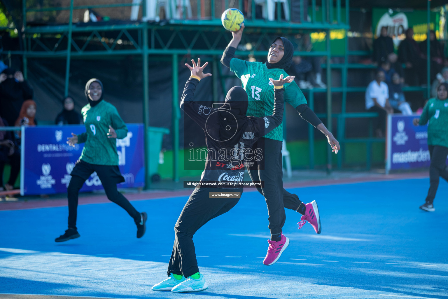 Day 7 of 6th MILO Handball Maldives Championship 2023, held in Handball ground, Male', Maldives on Friday, 26th May 2023 Photos: Shuu Abdul Sattar/ Images.mv