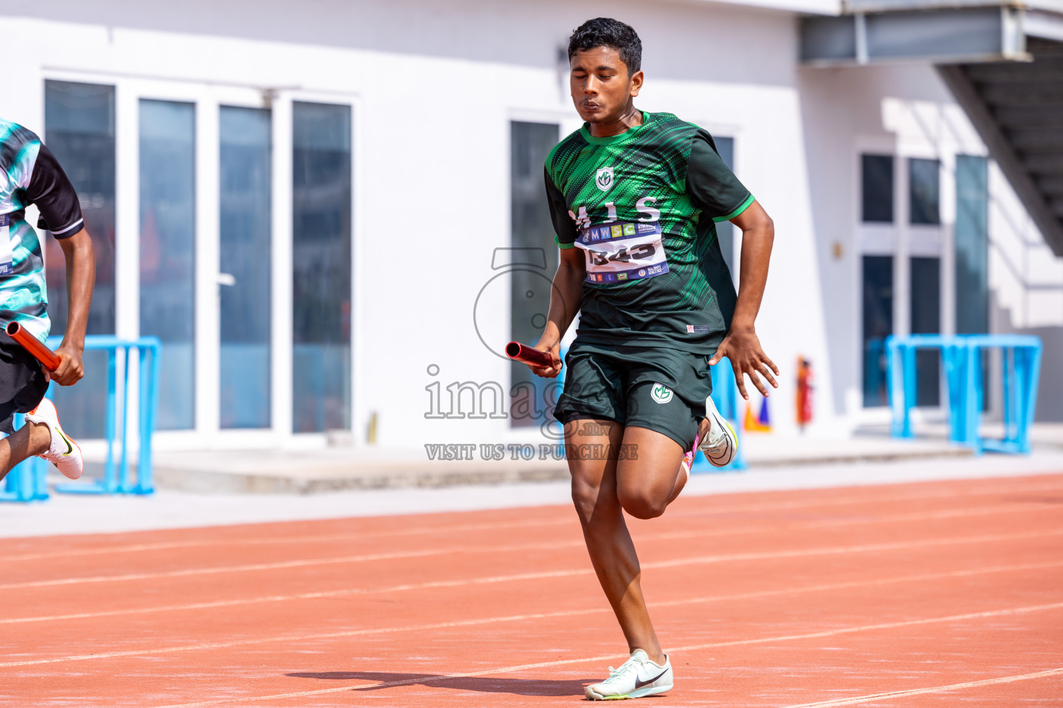 Day 6 of MWSC Interschool Athletics Championships 2024 held in Hulhumale Running Track, Hulhumale, Maldives on Thursday, 14th November 2024. Photos by: Ismail Thoriq / Images.mv