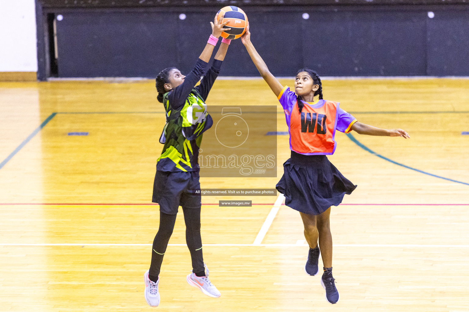 Day4 of 24th Interschool Netball Tournament 2023 was held in Social Center, Male', Maldives on 30th October 2023. Photos: Nausham Waheed / images.mv