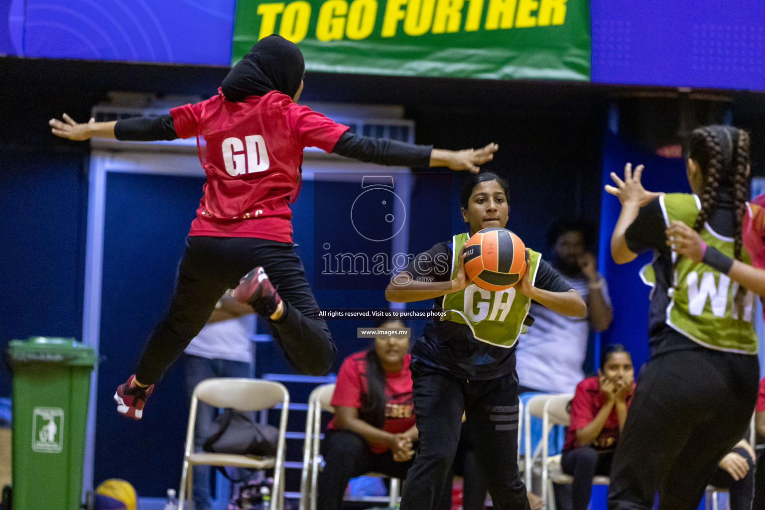 Lorenzo Sports Club vs Youth United Sports Club in the Milo National Netball Tournament 2022 on 20 July 2022, held in Social Center, Male', Maldives. Photographer: Hassan Simah / Images.mv