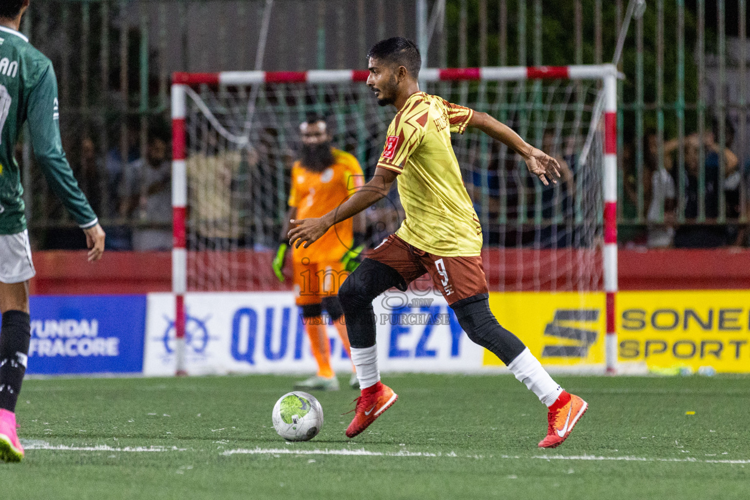 N.Holhudhoo VS N.Miladhoo in Day 11 of Golden Futsal Challenge 2024 was held on Thursday, 25th January 2024, in Hulhumale', Maldives Photos: Nausham Waheed / images.mv