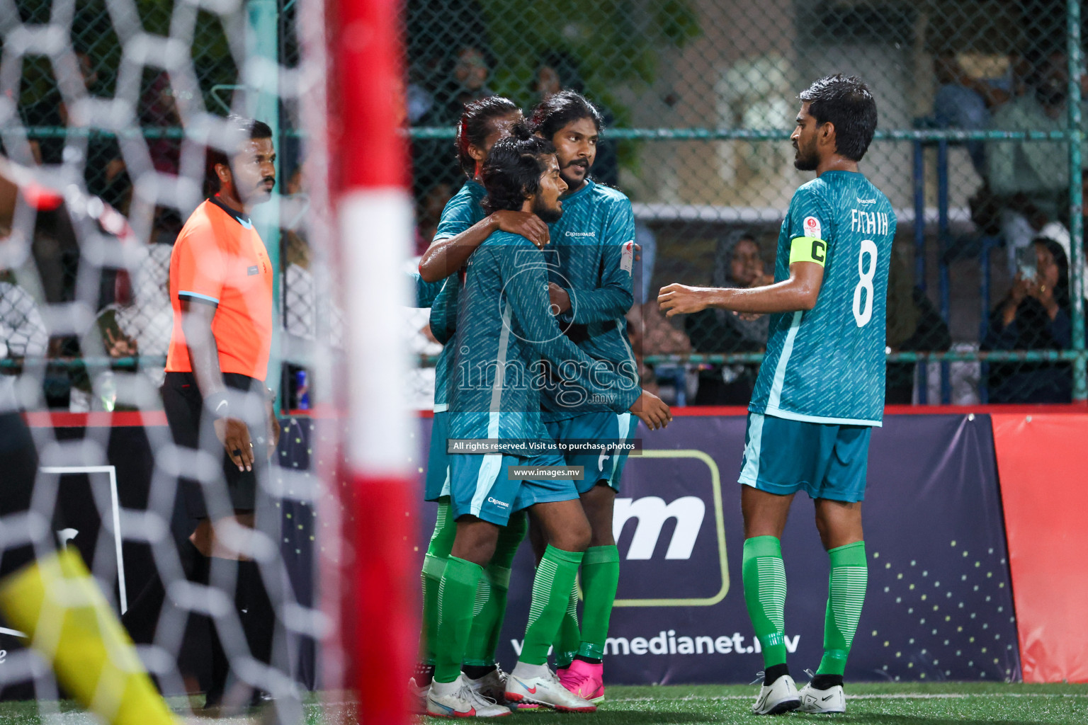 Medianet vs Crossroads Maldives in Club Maldives Cup 2023 held in Hulhumale, Maldives, on Tuesday, 18th July 2023 Photos: Nausham Waheed / images.mv