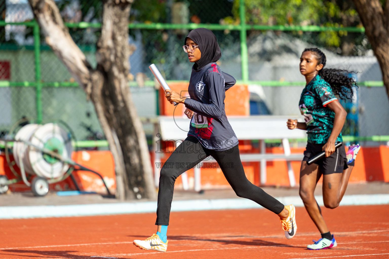 Day 2 of 12th Milo Association Championships was held in Ekuveni Track at Male', Maldives on Friday, 25th April 2025. Photos: Hassan Simah / images.mv