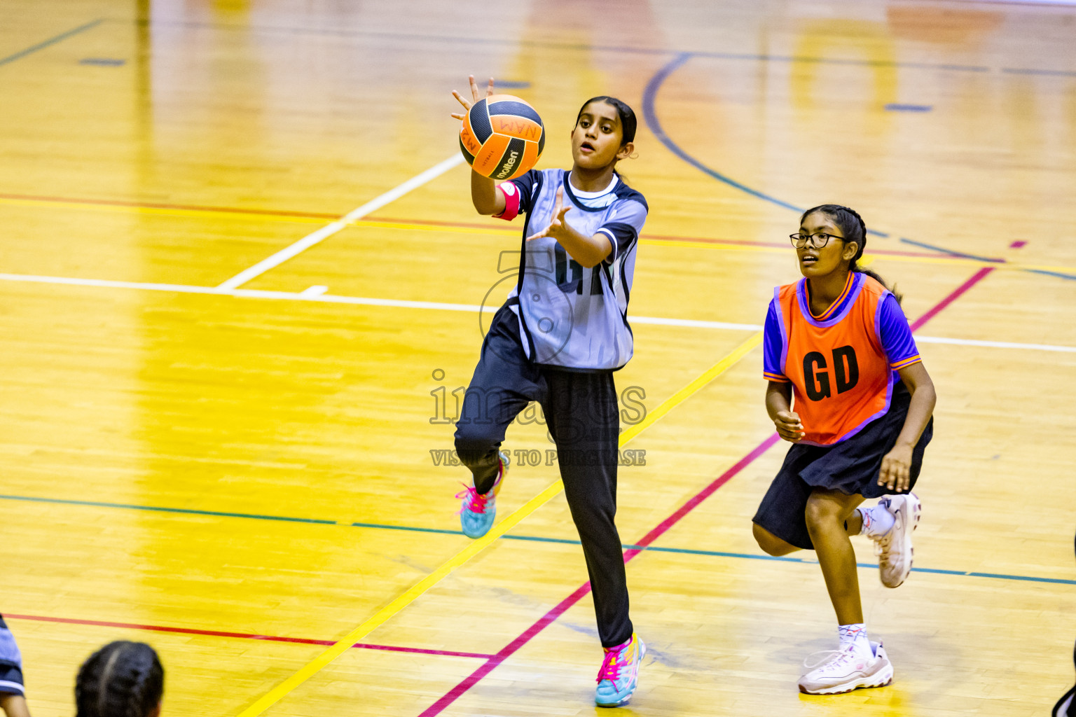 Day 5 of 25th Inter-School Netball Tournament was held in Social Center at Male', Maldives on Tuesday, 13th August 2024. Photos: Nausham Waheed / images.mv