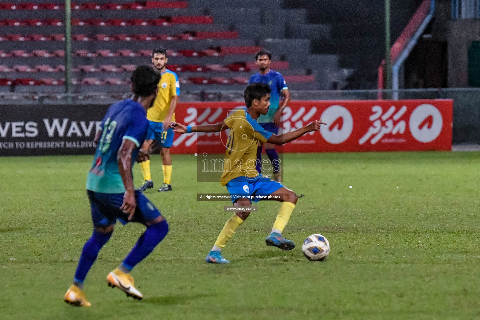 Club Valencia vs Super United sports in the FA Cup 2022 on 18th Aug 2022, held in National Football Stadium, Male', Maldives Photos: Nausham Waheed / Images.mv