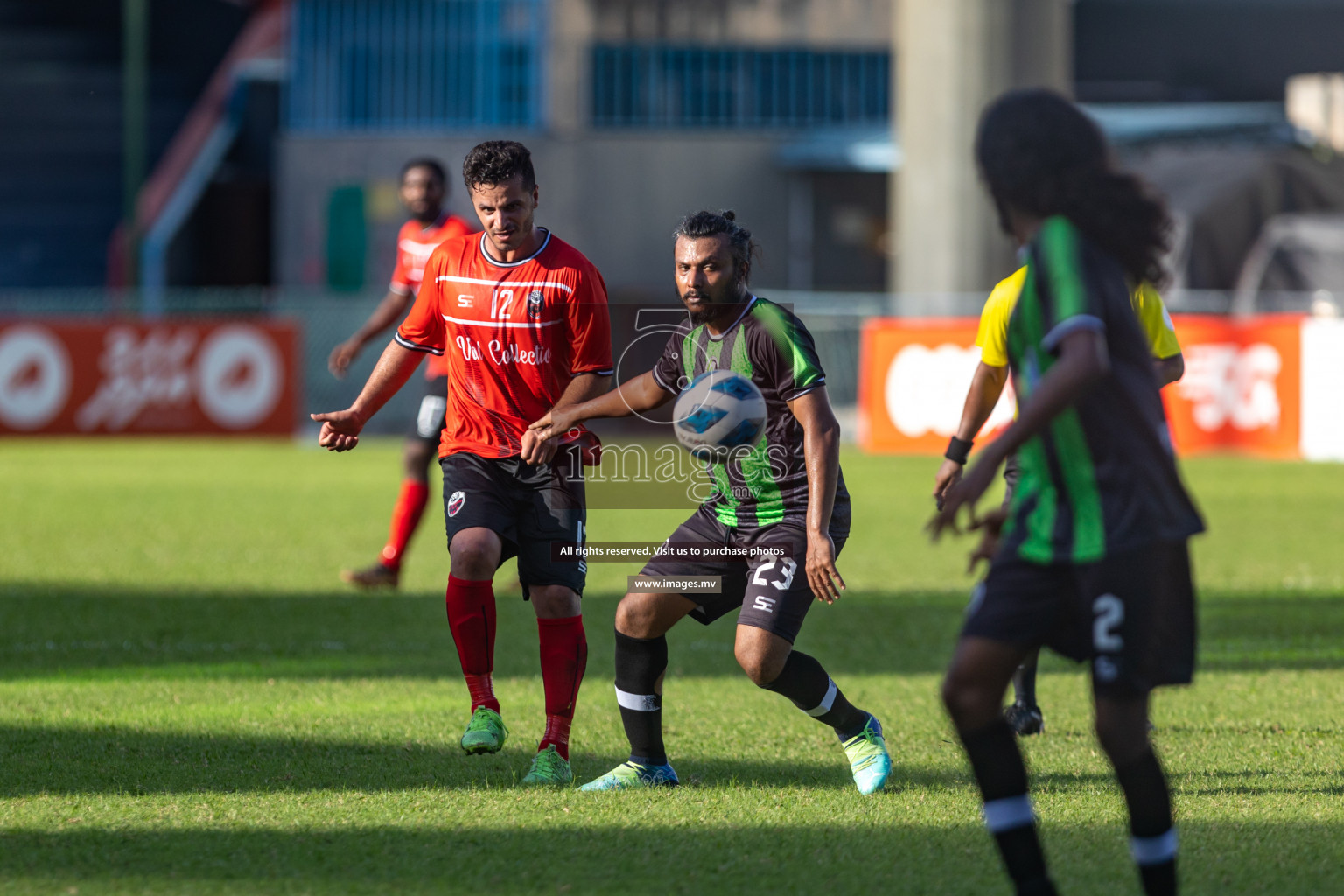 Biss Buru Sports vs JJ Sports Club  in 2nd Division 2022 on 14th July 2022, held in National Football Stadium, Male', Maldives Photos: Hassan Simah / Images.mv