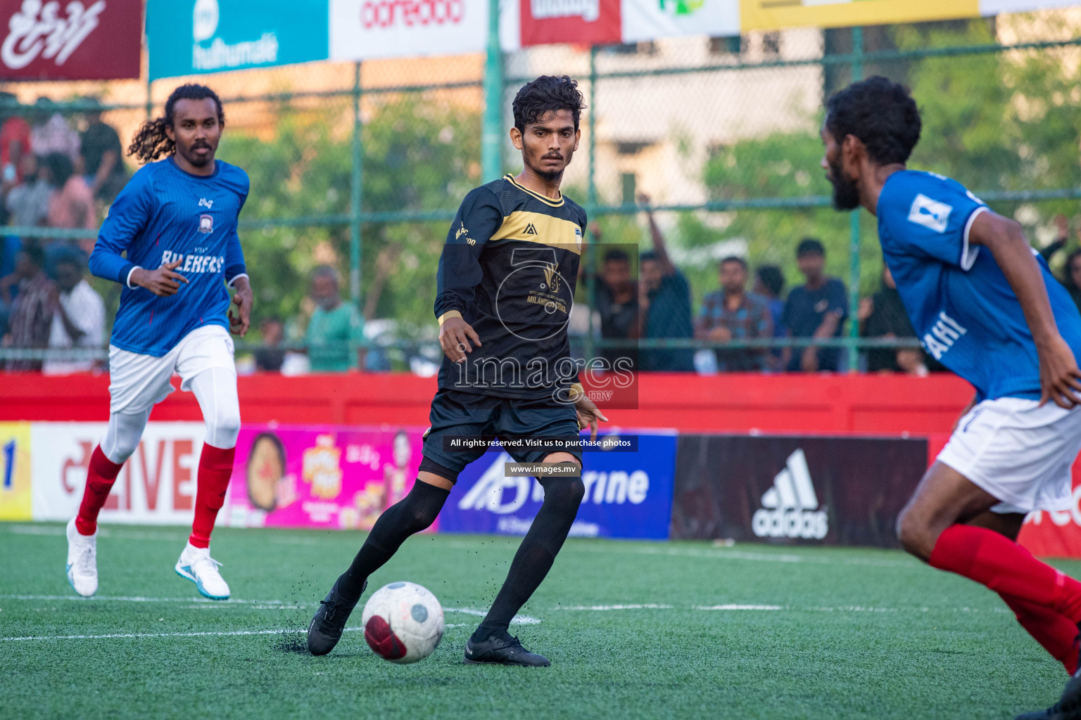 SH. Bilehfahi vs SH. Milandhoo in Day 7 of Golden Futsal Challenge 2023 on 11 February 2023 in Hulhumale, Male, Maldives