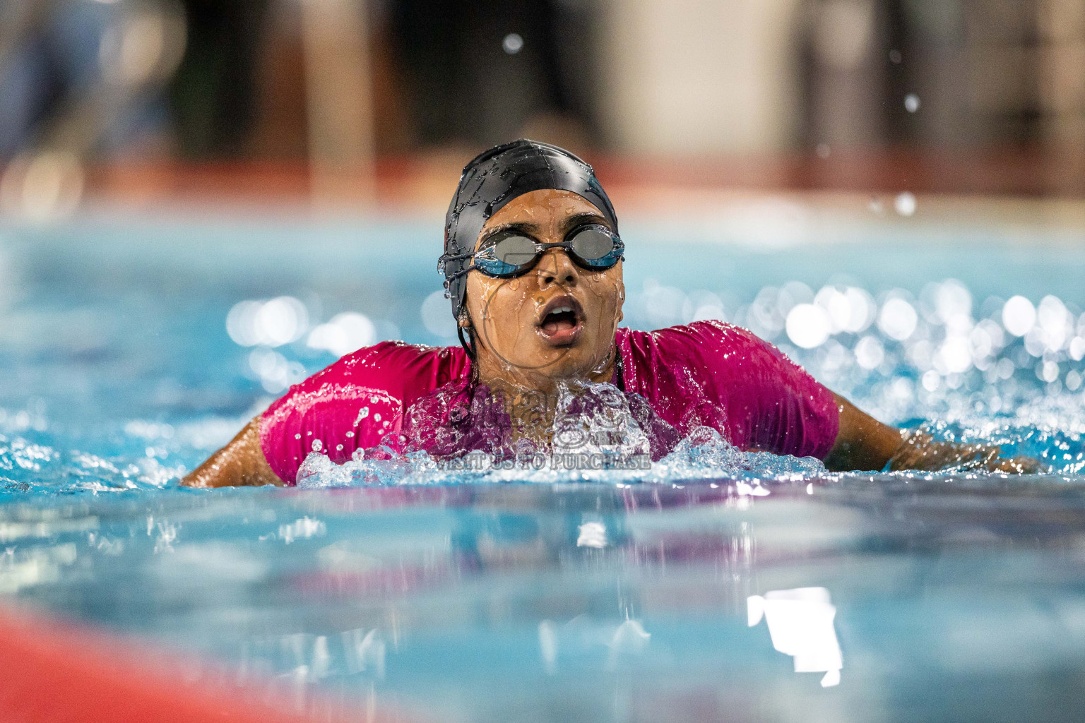 Day 1 of 20th Inter-school Swimming Competition 2024 held in Hulhumale', Maldives on Saturday, 12th October 2024. Photos: Ismail Thoriq / images.mv