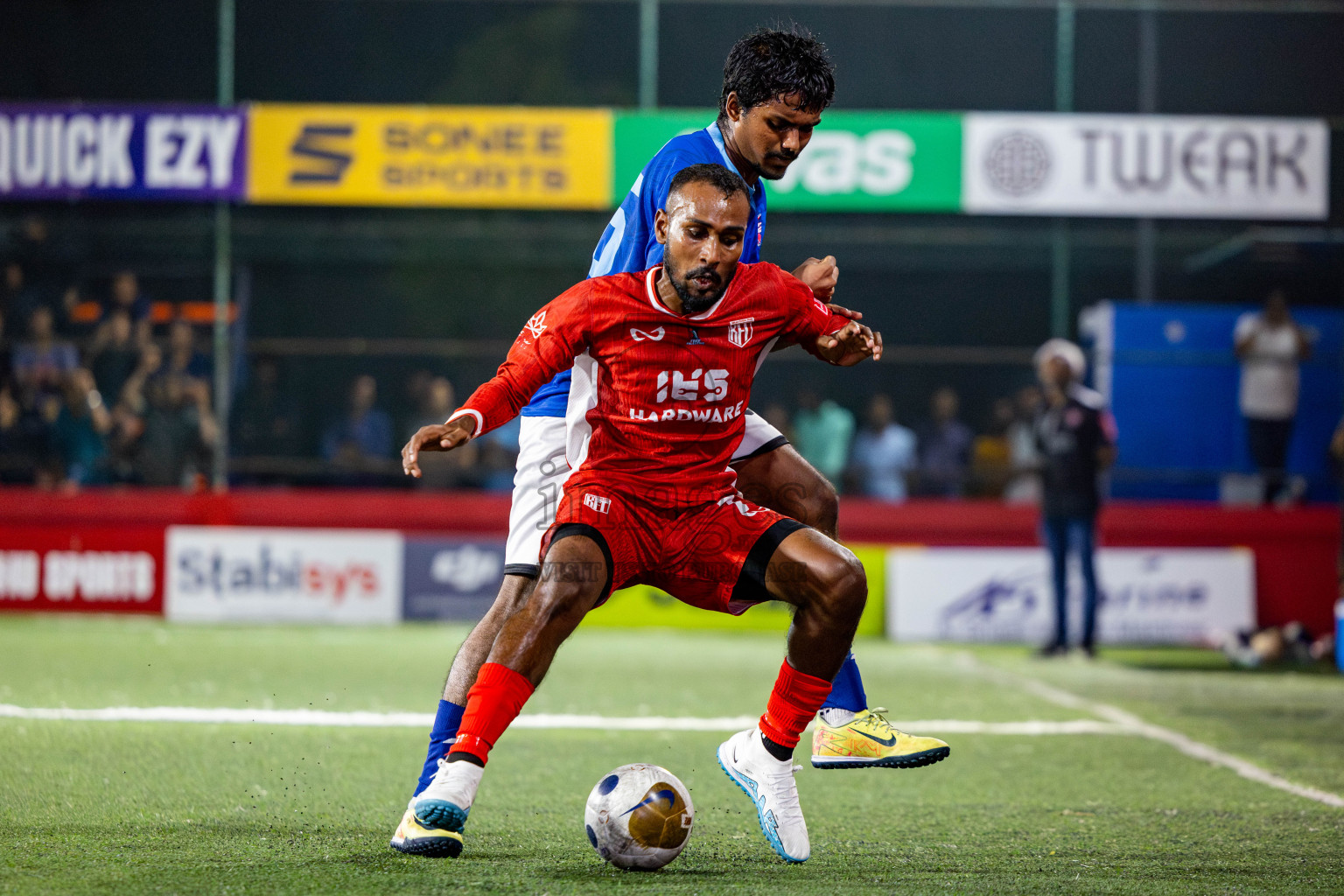 HA Kelaa vs HA Hoarafushi in Day 13 of Golden Futsal Challenge 2025 was held on Friday, 17th January 2025, in Hulhumale', Maldives. Photos: Nausham Waheed / images.mv