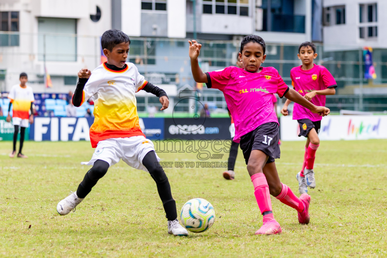 Club Eagles vs United Victory (U12) in Day 11 of Dhivehi Youth League 2024 held at Henveiru Stadium on Tuesday, 17th December 2024. Photos: Nausham Waheed / Images.mv