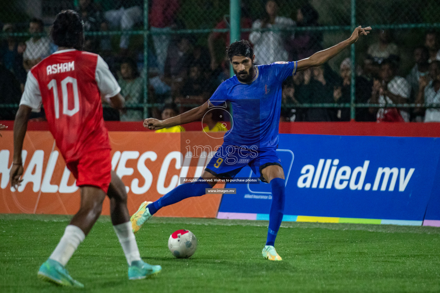 Customs RC vs Club Aasandha in Club Maldives Cup 2022 was held in Hulhumale', Maldives on Saturday, 15th October 2022. Photos: Hassan Simah/ images.mv