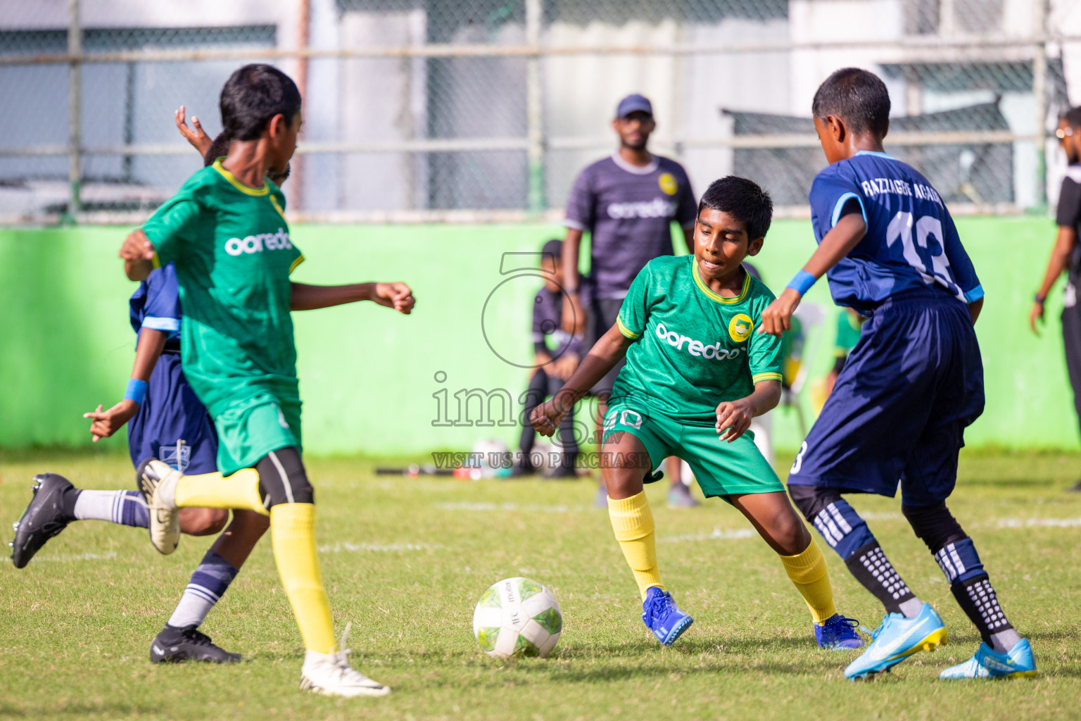 Day 1 of MILO Academy Championship 2024 - U12 was held at Henveiru Grounds in Male', Maldives on Thursday, 4th July 2024. 
Photos: Ismail Thoriq / images.mv